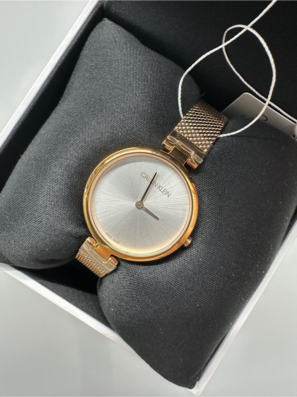 NIB! Calvin Klein Quartz Dial Ladies Watch K8G23526 In Rosegold Tone 28MM